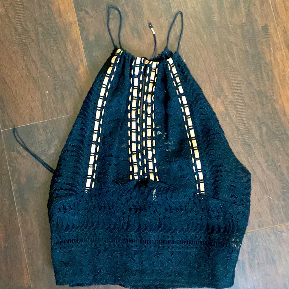 Free people tank top, open back
